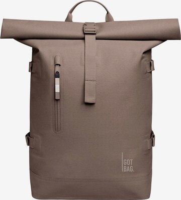 Zaino 'Rolltop 2.0' di Got Bag in marrone: frontale