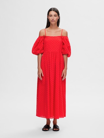 SELECTED FEMME Zomerjurk 'Anelli' in Rood: voorkant