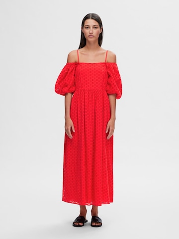 Robe d’été 'Anelli' SELECTED FEMME en rouge : devant