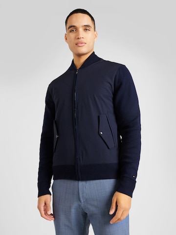 Tommy Hilfiger Tailored Knit Cardigan in Blue: front