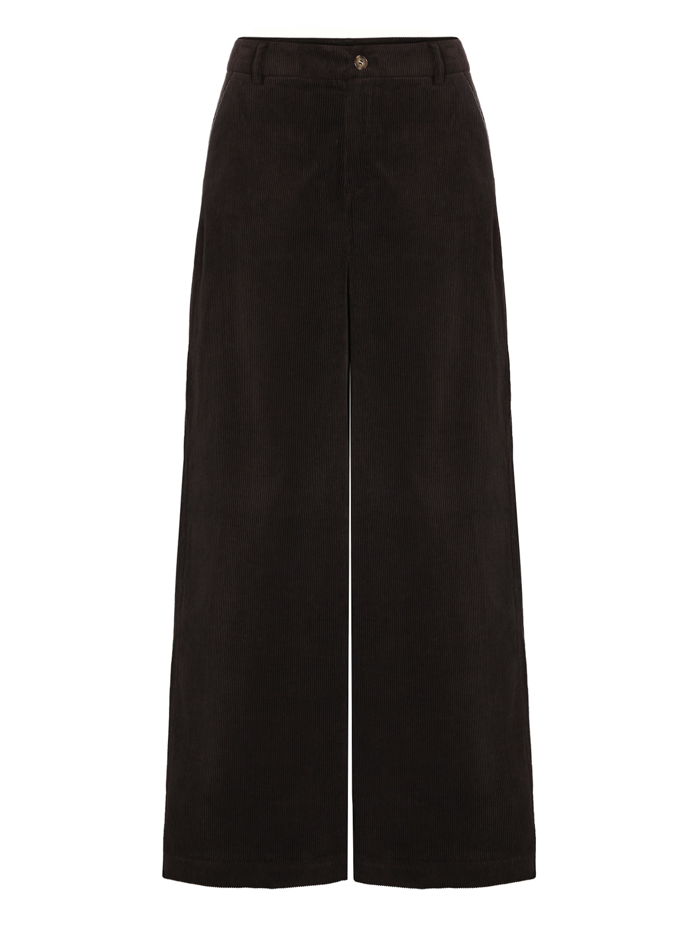 Wide Leg Pantalon 'Menkimia 1' TATUUM en marron : devant