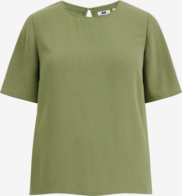 T-shirt WE Fashion en vert : devant