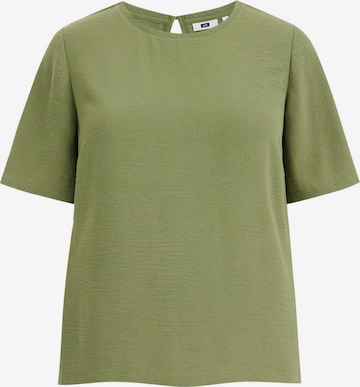 T-shirt WE Fashion en vert : devant