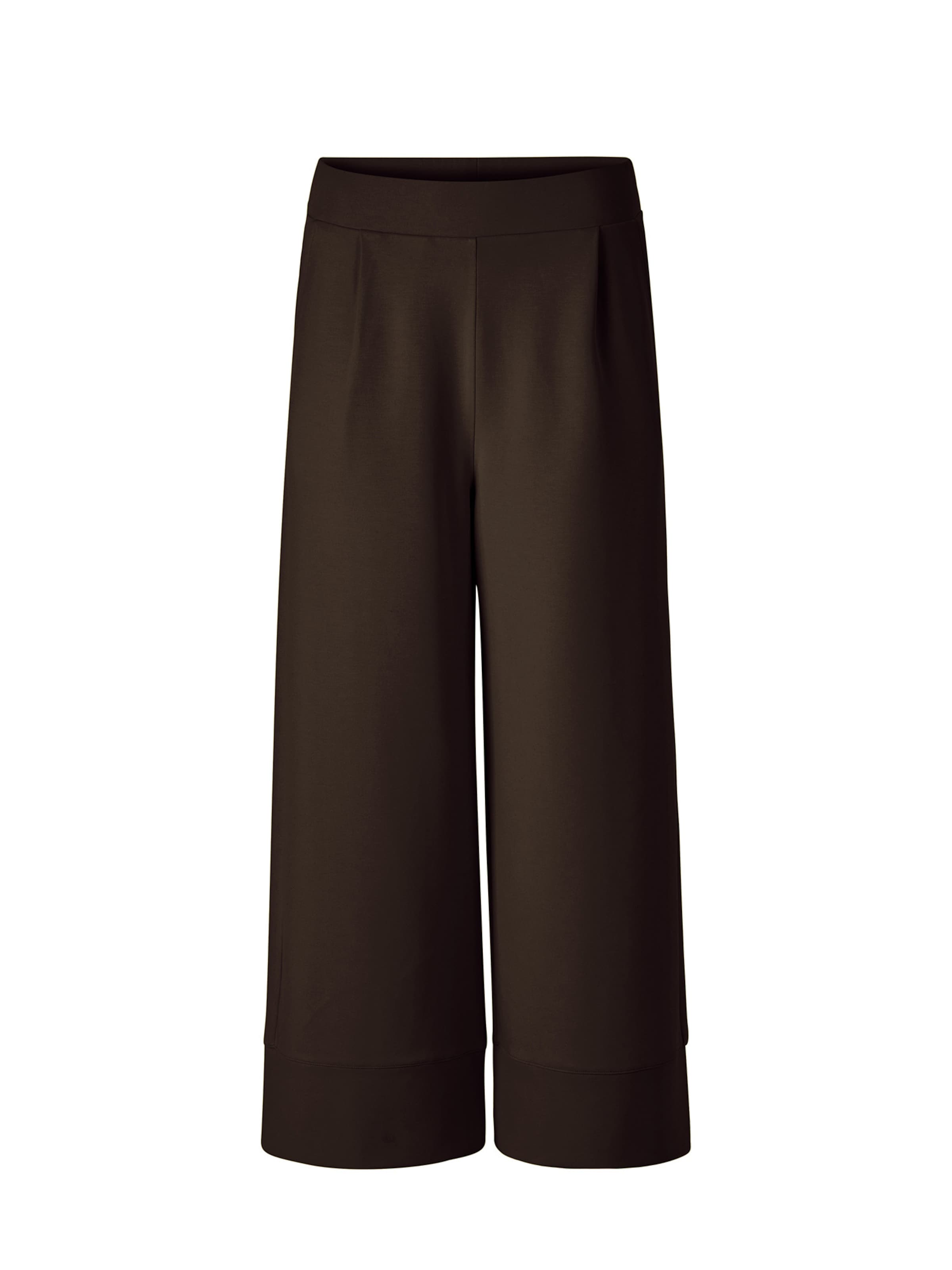 Wide leg Pantaloni con pieghe di Rich & Royal in marrone: frontale