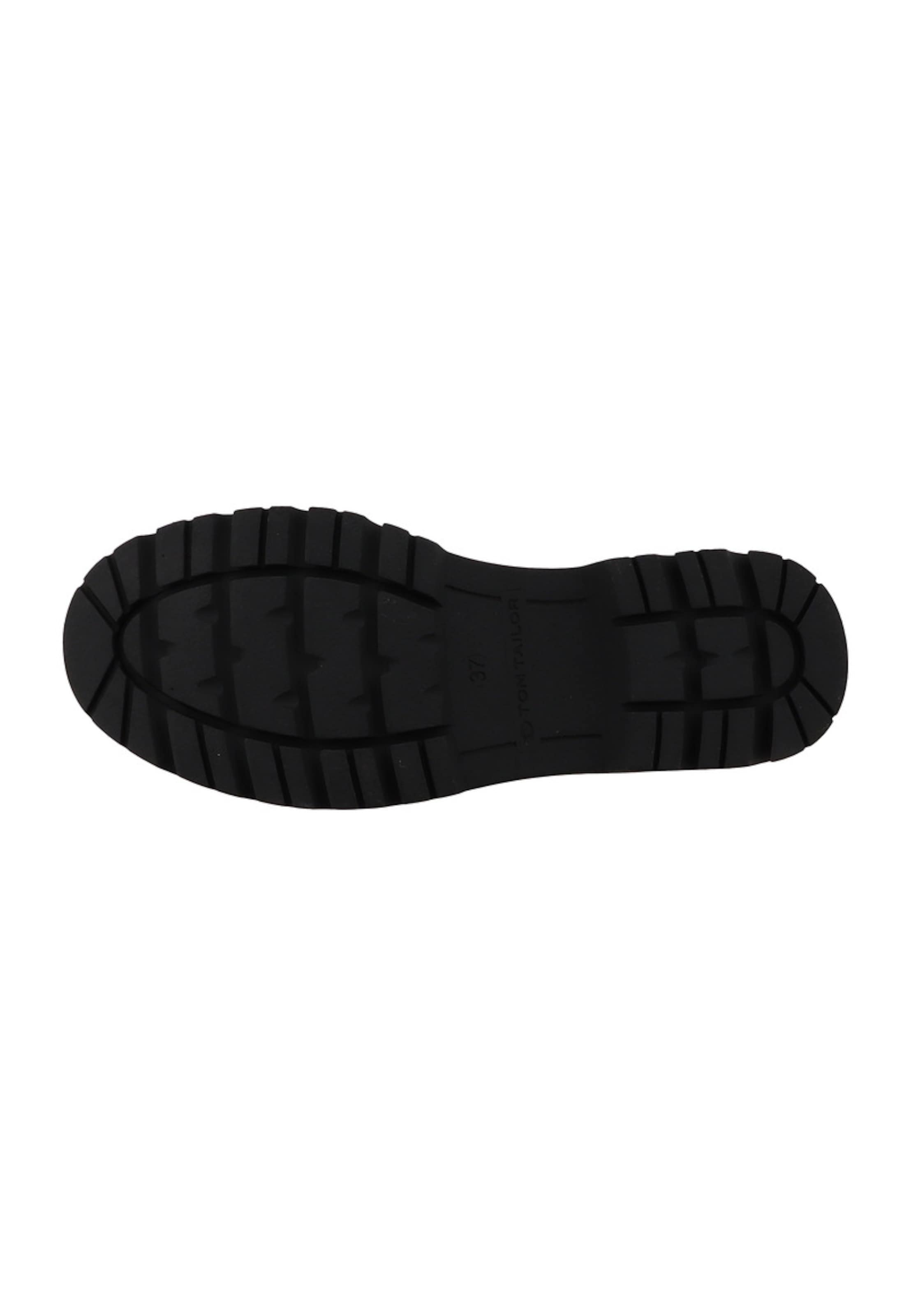 TOM TAILOR Schnürstiefelette in Braun