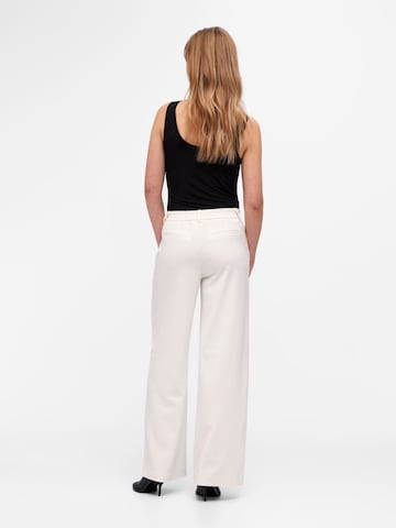 Wide leg Pantaloni 'Lisa' di OBJECT in bianco