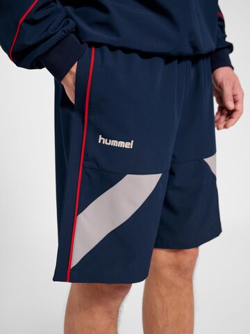 Hummel Regular Sportbroek in Blauw