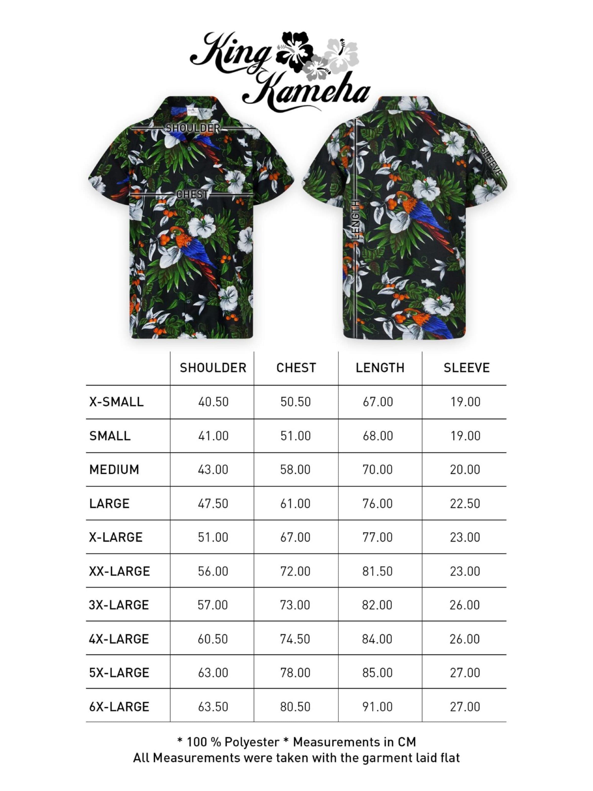 King Kameha Shirt 'Cherryparrot' in Black