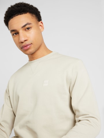 BOSS Sweatshirt 'Westart' in Beige