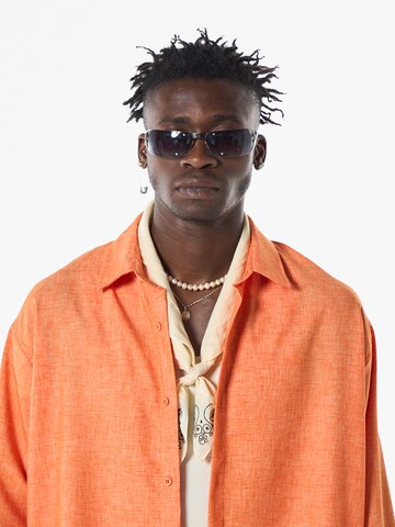 VAMOS CLO Comfort fit Button Up Shirt in Orange