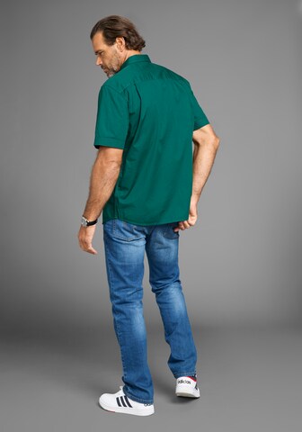 Man's World Regular Fit Hemd in Grün