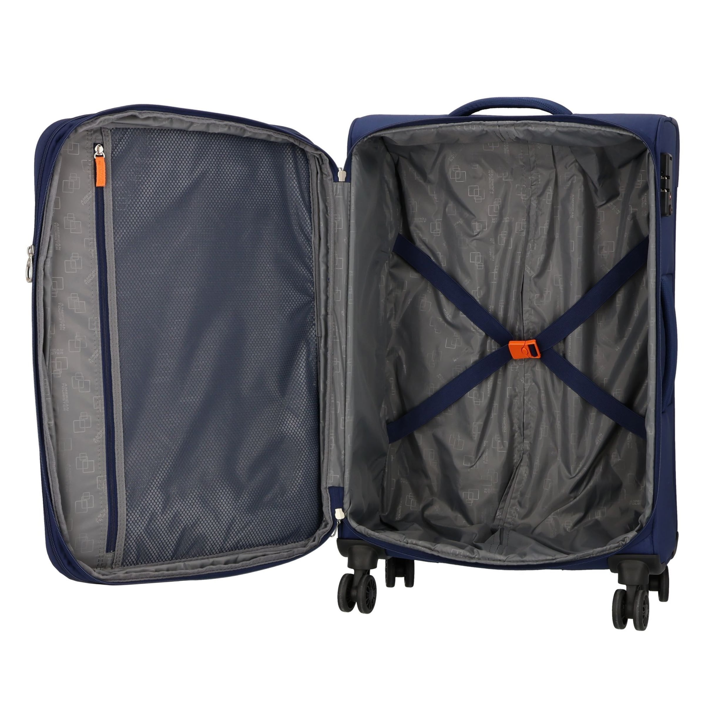 Set di valigie di American Tourister in blu