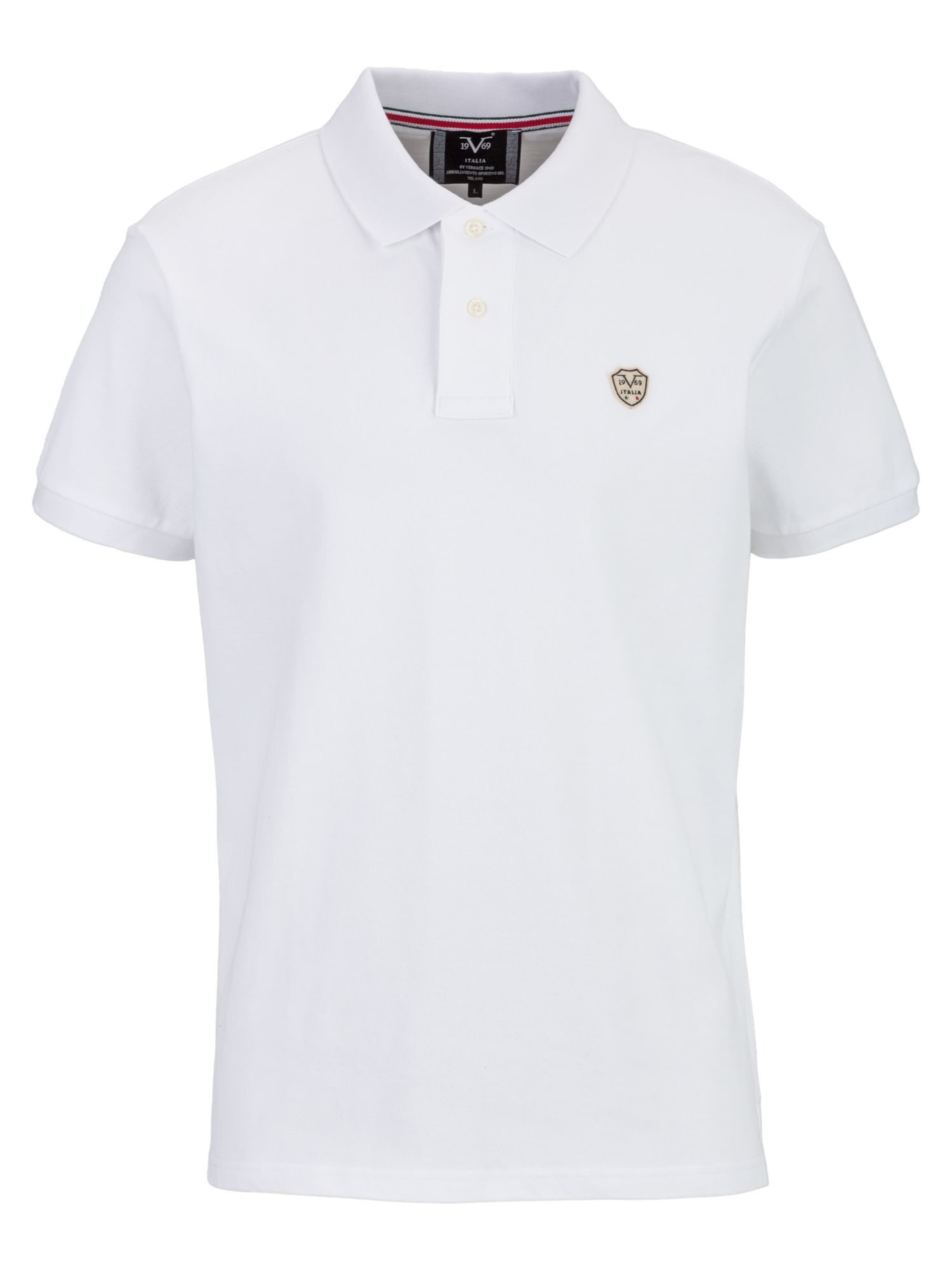 Maglietta 'Emilio' di 19V69 ITALIA in bianco: frontale