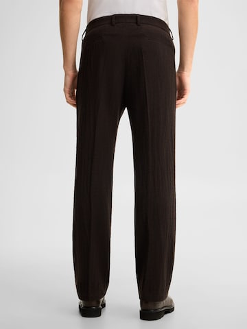 Loosefit Pantalon à plis STRELLSON en marron