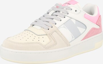 Calvin Klein Jeans - Zapatillas deportivas bajas 'Basket' en blanco: frente