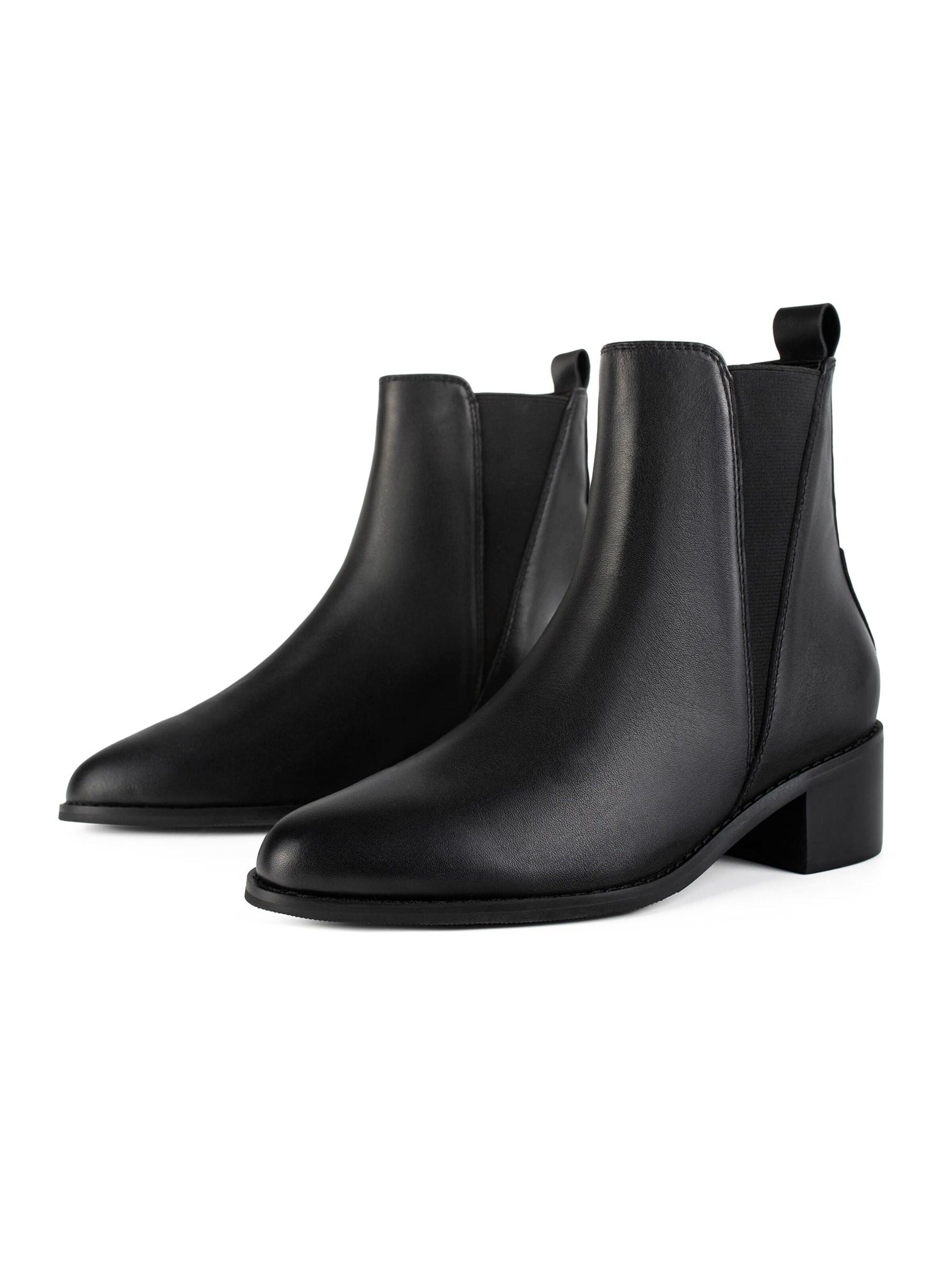 Ankle boots 'GALACTIC MIST' di L37 HANDMADE SHOES in nero: frontale
