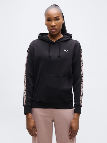 PUMASportska sweater majica 'Essentials' - crna boja: prednji dio