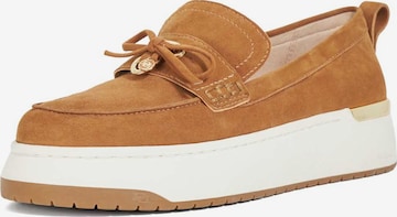 Chaussure basse Dune LONDON en marron : devant