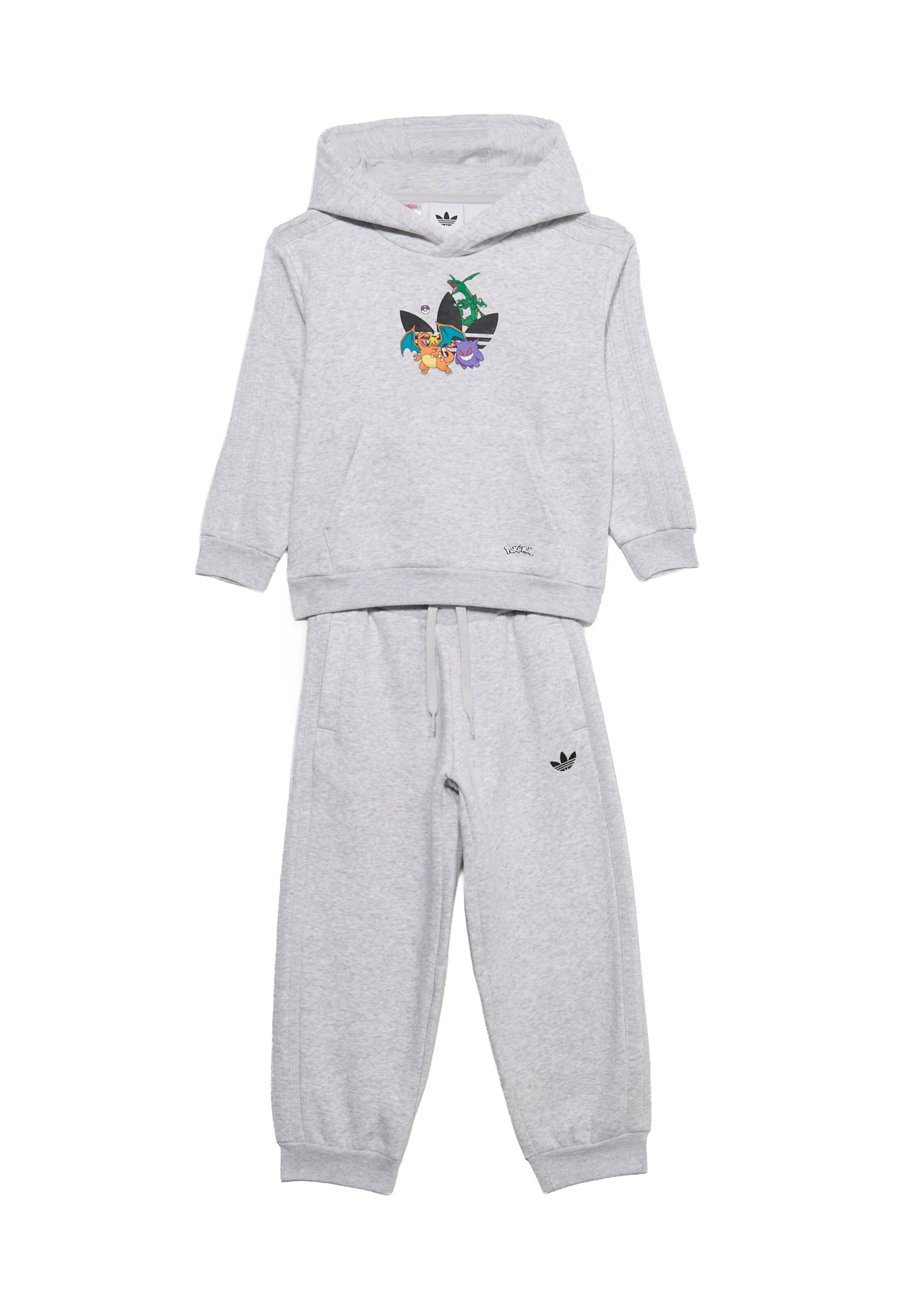 ADIDAS ORIGINALS Jogginganzug in 110 in hellgrau / grün / lila / schwarz, Produktansicht