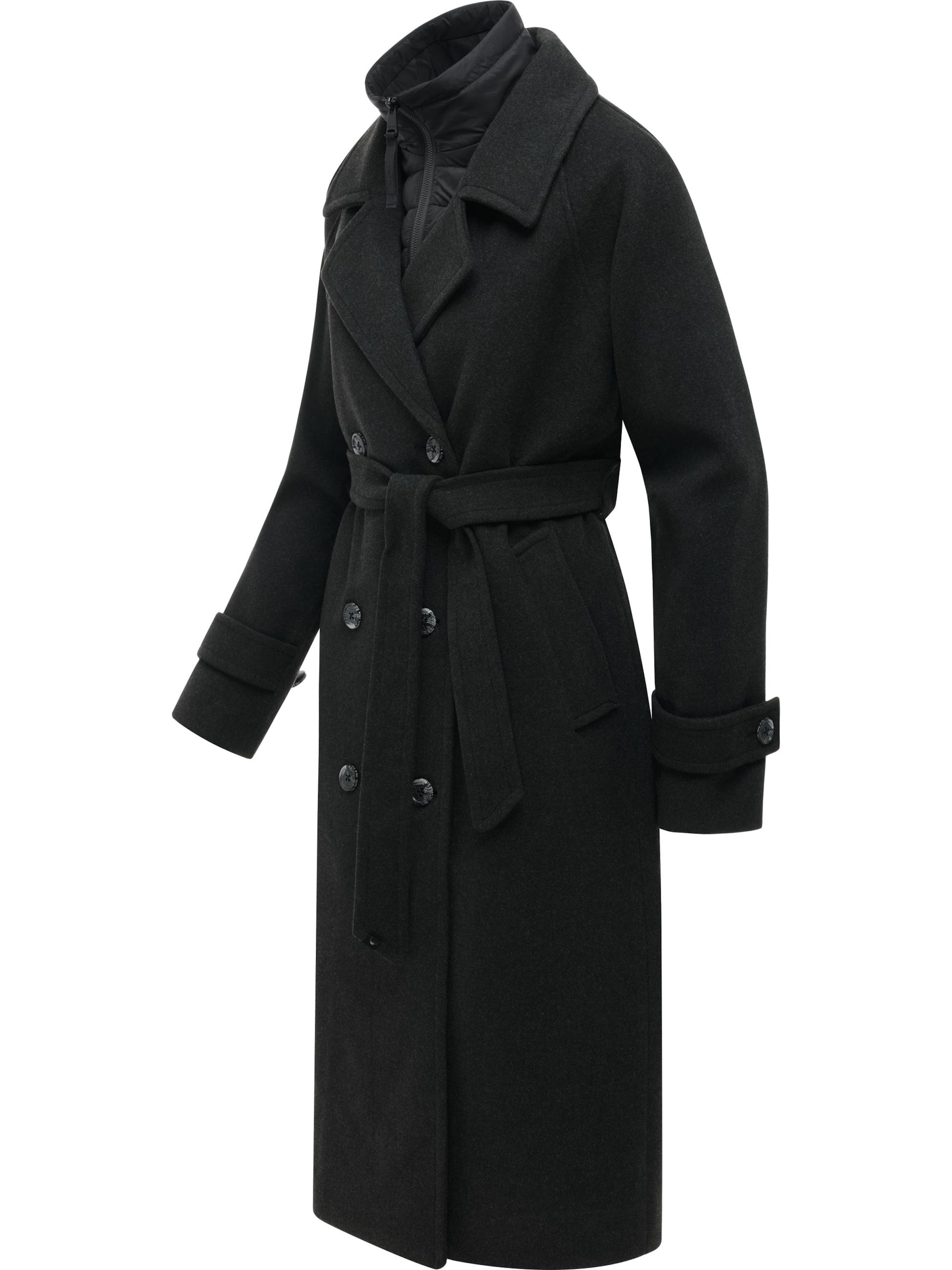 Manteau d’hiver 'Trenchie Felt Y' Ragwear en gris