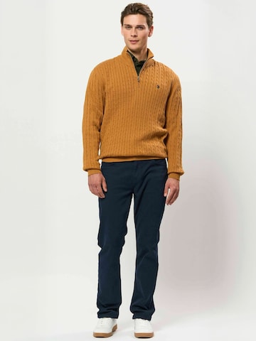 U.S. POLO ASSN. Sweter ' UMRomeo ' w kolorze brązowy
