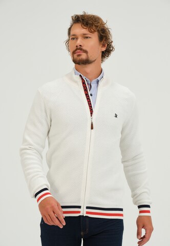 Giorgio di Mare Knit cardigan in White: front