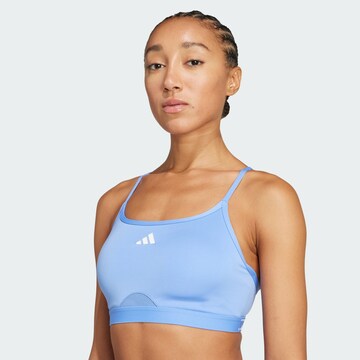 ADIDAS PERFORMANCE Bustier Sport-BH 'Aeroreact' in Blau