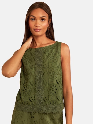 love & roses Top in Groen: voorkant