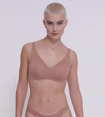 Invisible Soutien-gorge 'Zero Feel' SLOGGI en marron : devant