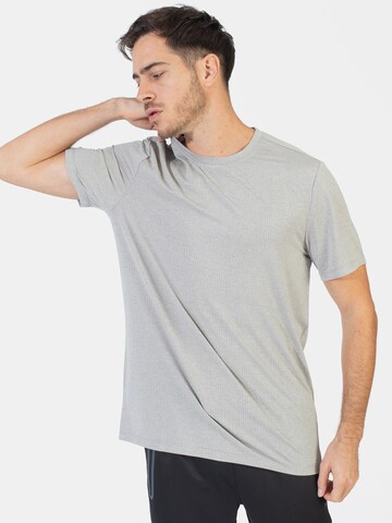 T-Shirt fonctionnel Spyder en gris : devant