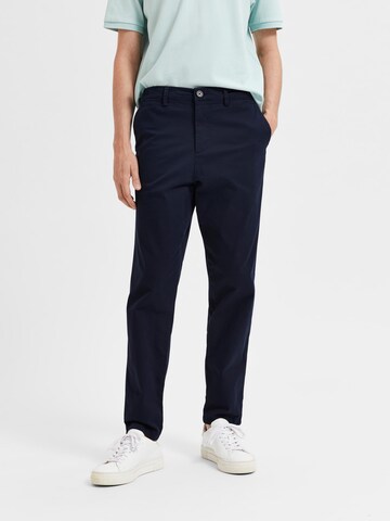 regular Pantaloni chino 'New Miles' di SELECTED HOMME in blu: frontale