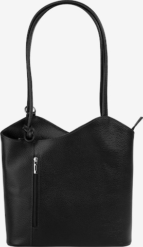 Cluty Rucksack in Schwarz: Vorderseite