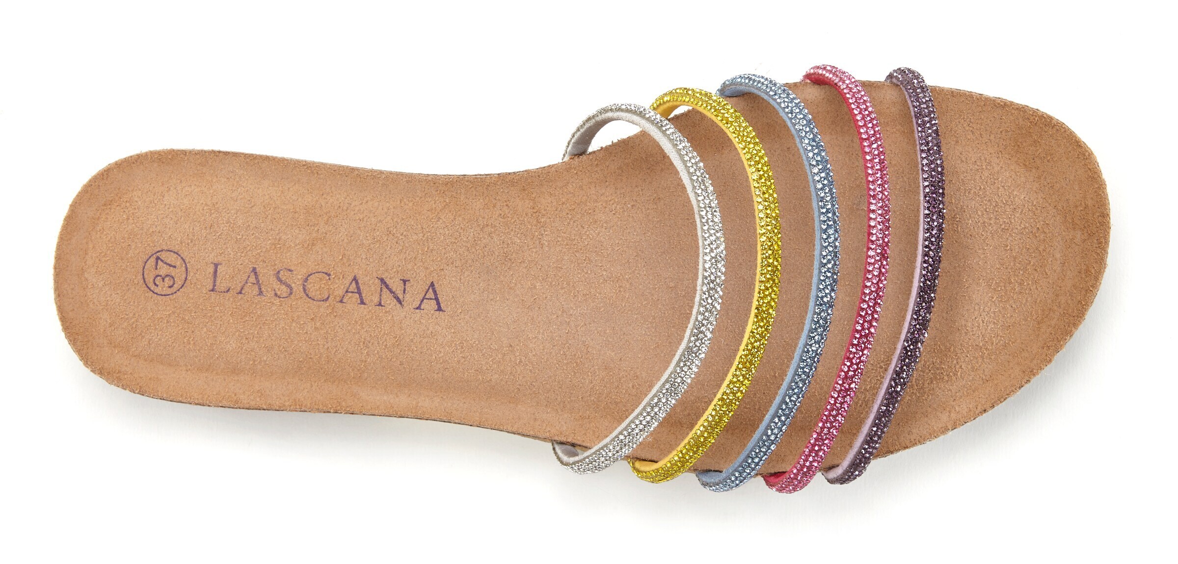 LASCANA Pantolette i silver