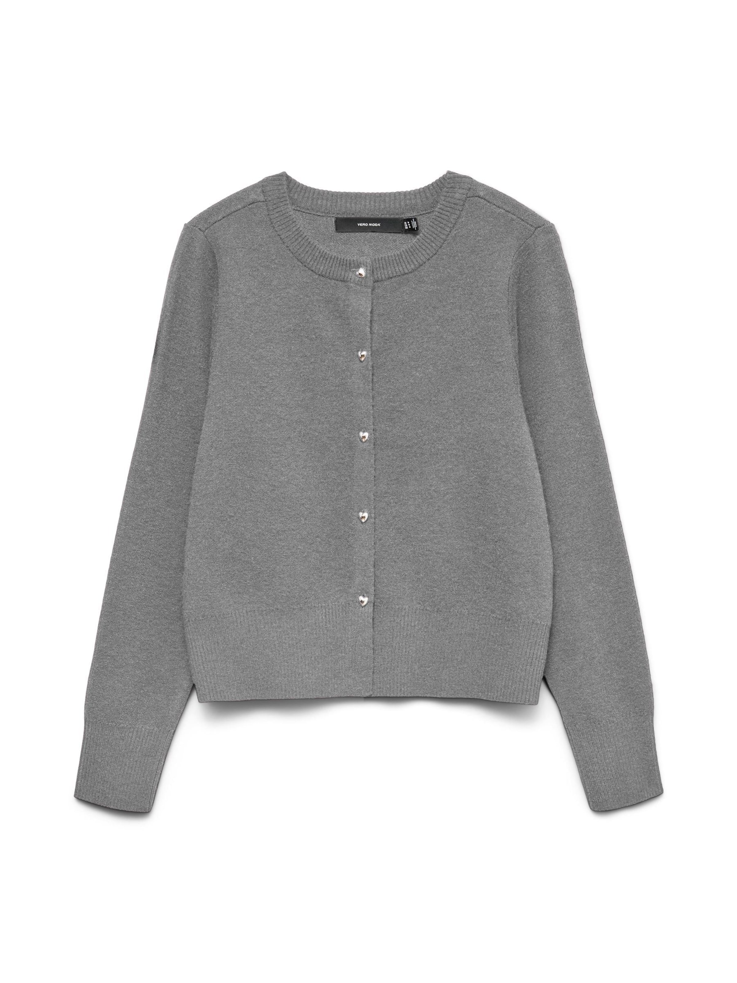 VERO MODA - Cárdigan 'KACY' en gris: frente