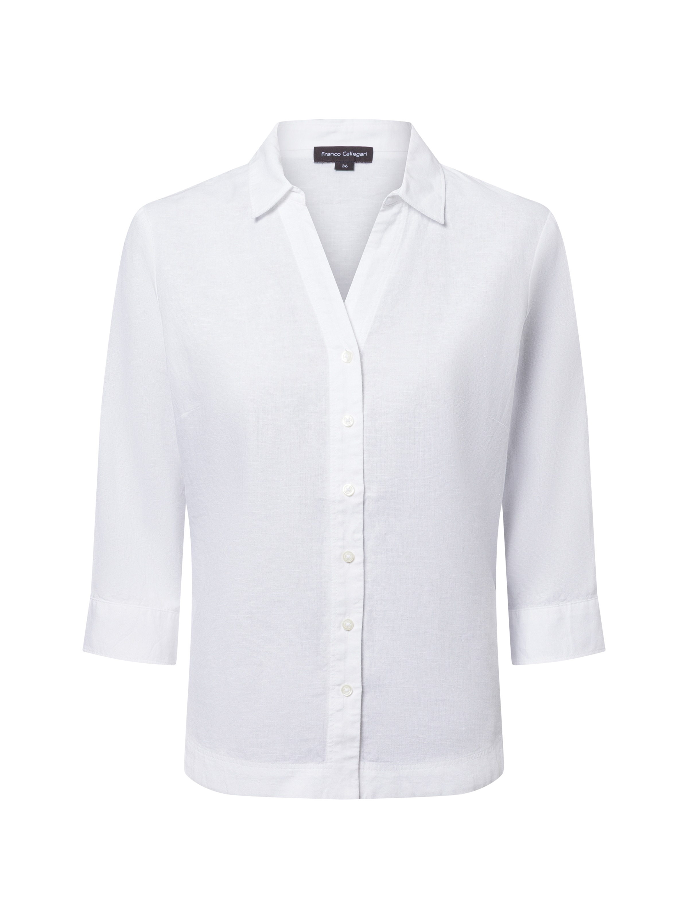 Franco Callegari Bluse in Weiß: Vorderseite