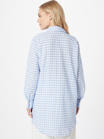 mėlyna Nasty Gal Palaidinė 'Gingham'