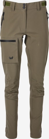 Whistler Regular Outdoor Pants 'Seymour' in Green: front