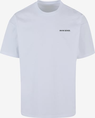 9N1M SENSE Shirt 'Dubai World' in Wit: voorkant