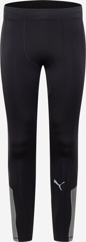 PUMA Skinny Športne hlače 'Cooladapt' | črna barva: sprednja stran