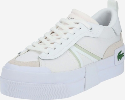 LACOSTE Baskets basses en nude / vert / blanc, Vue avec produit