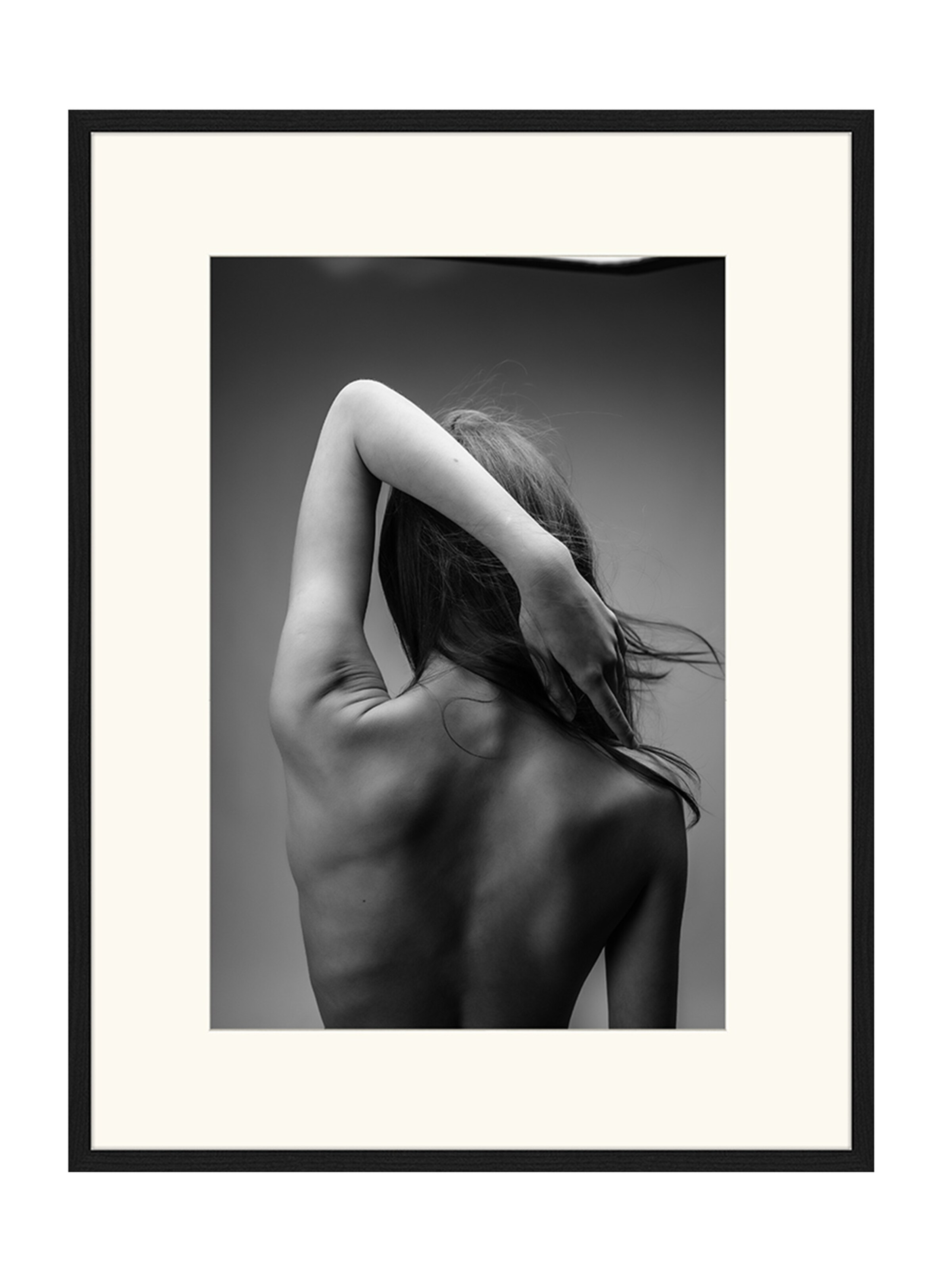 Liv Corday Image 'Stretching' in Black: front