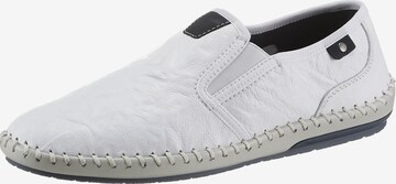 Rieker Slip-ons in Wit: voorkant