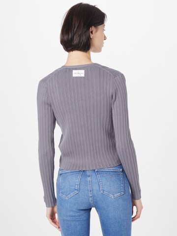 Calvin Klein Jeans Strickjacke in Grau