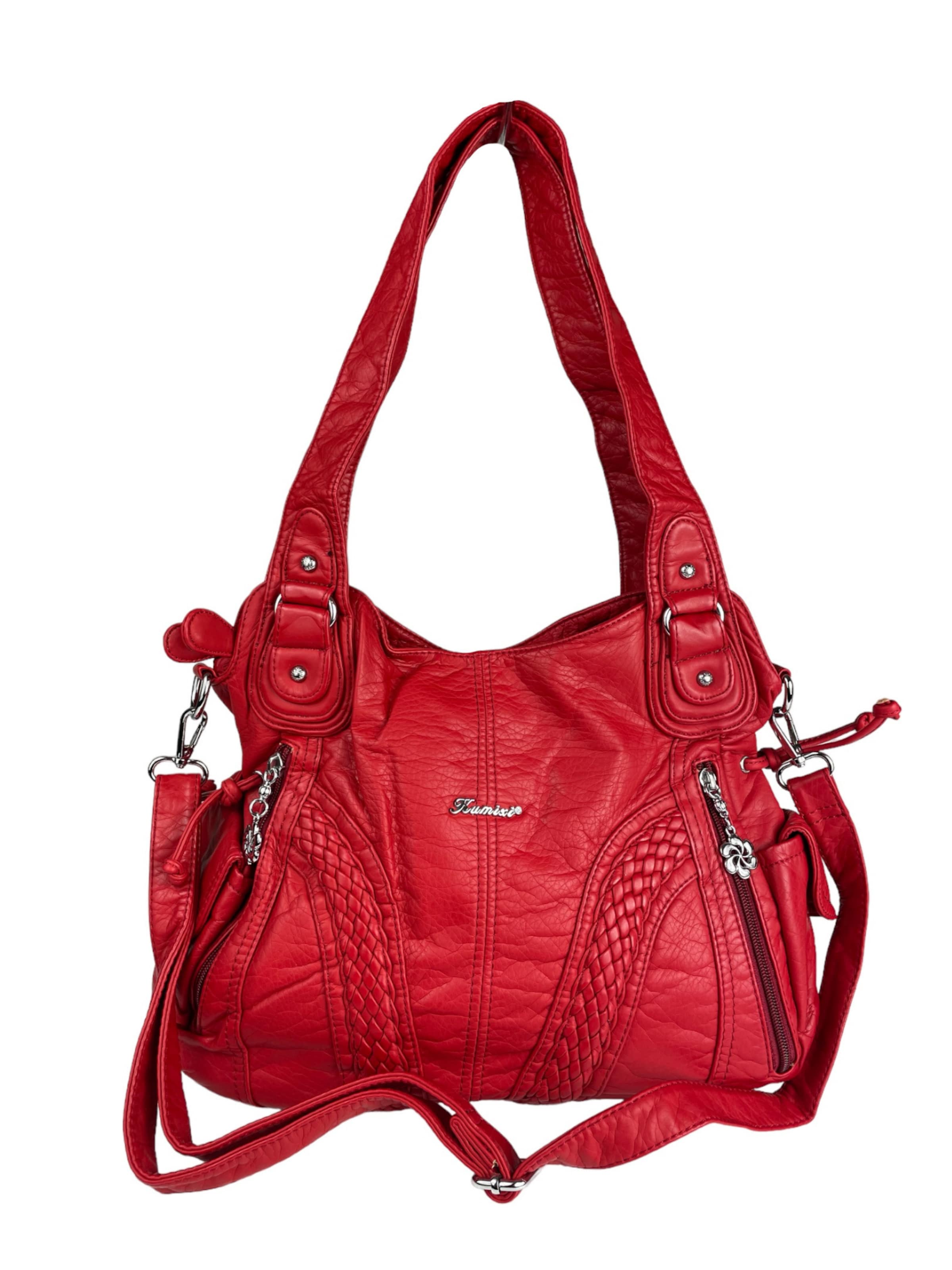 Borsa a mano di Kumixi in rosso