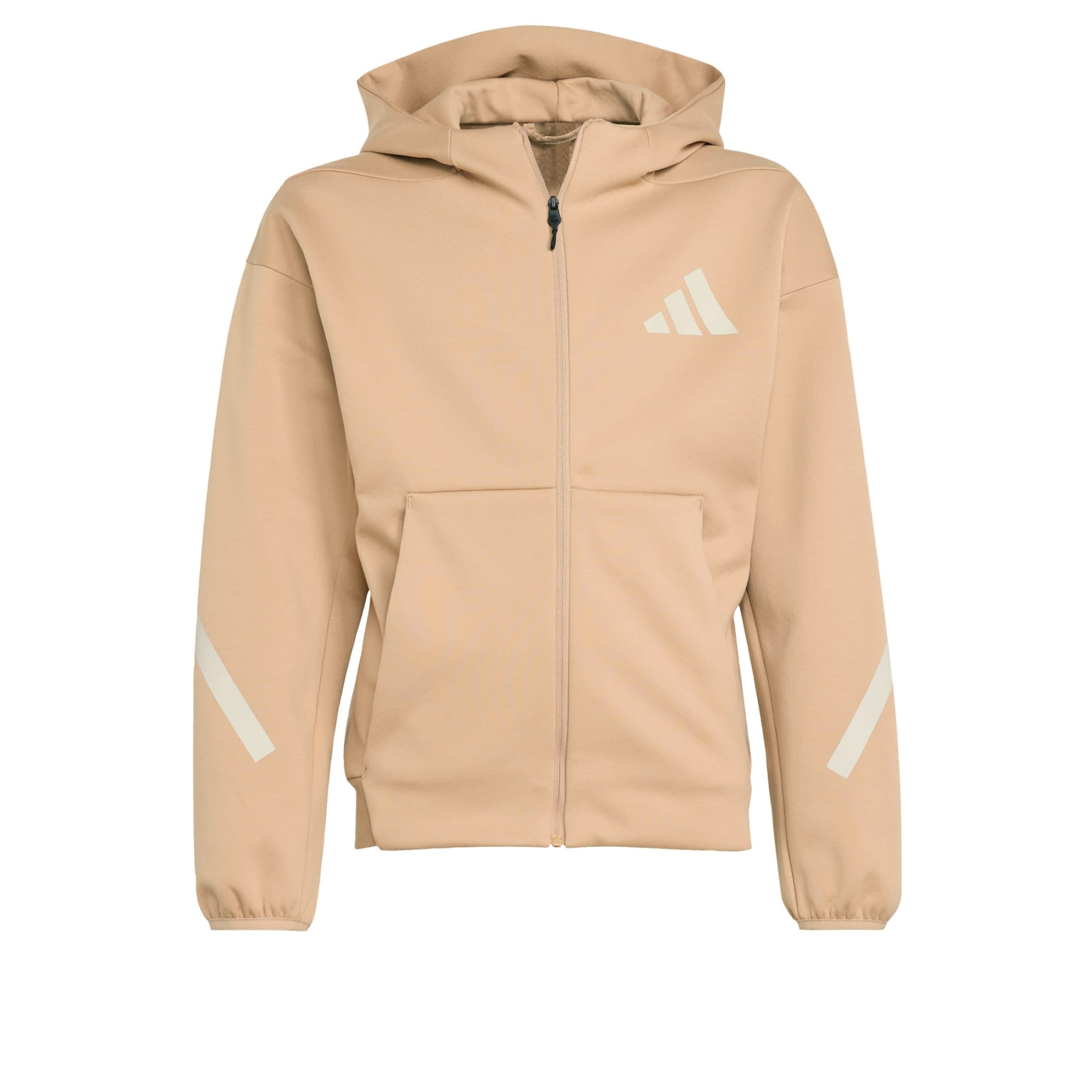 ADIDAS SPORTSWEAR Αθλητική ζακέτα φούτερ 'Z.N.E.' σε καφέ: μπροστά