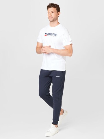 Pepe Jeans Tapered Hose 'LAMONT' in Blau