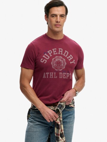 Superdry & Co - Camisa 'Vintage Prep' em vermelho: frente