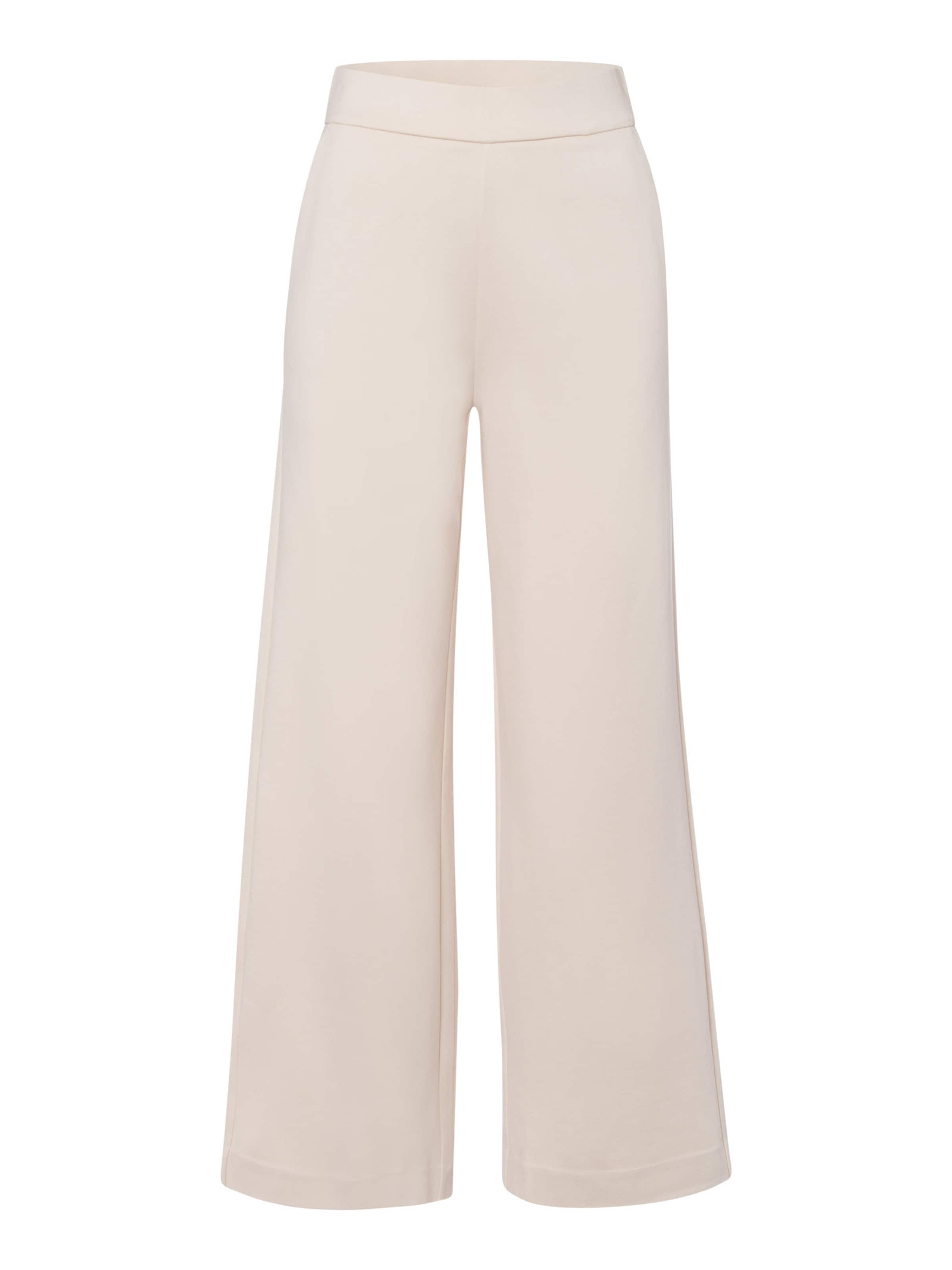 Les Lunes Wide Leg Hose 'Sannee' in Beige: Vorderseite
