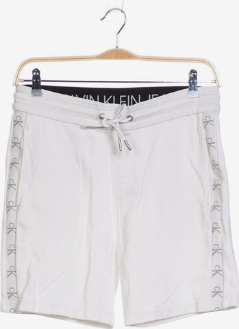 Calvin Klein Jeans Shorts in 34 in White: front