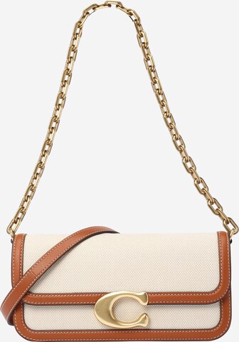 Sac bandoulière COACH en beige : devant